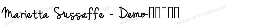 Marietta Sussaffe - Demo字体转换